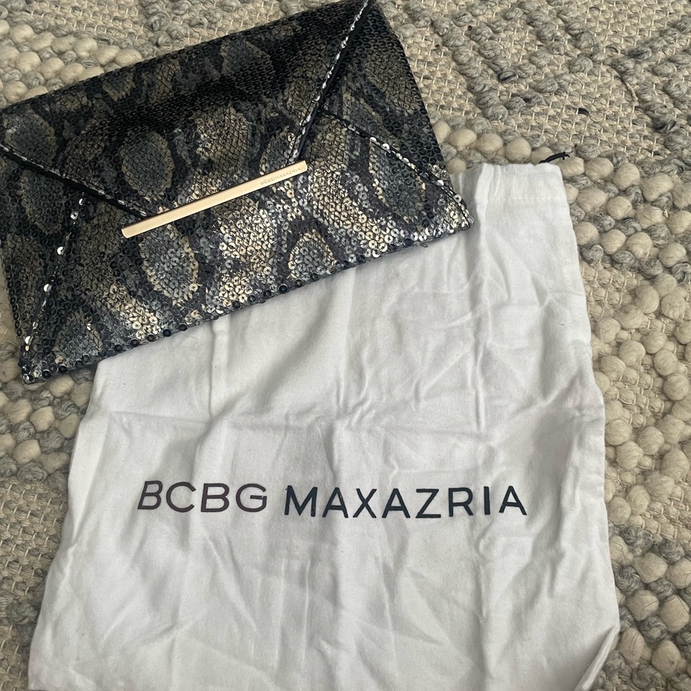 BCBGMaxAzria Black Clutch Elegant Wristlet